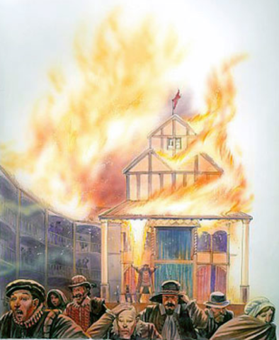 Globe Theater Burns Down