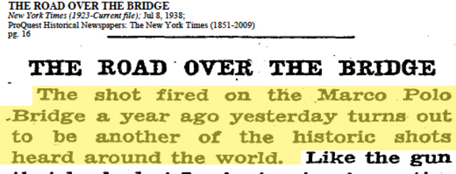 MARCO POLO BRIDGE [INCIDENT]