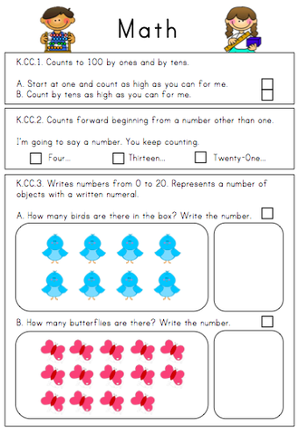Common Core Assessment #4 (Post Test)