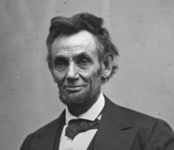 Abraham Lincoln elected President of the United States