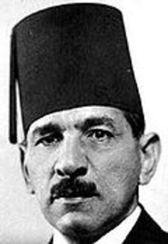 EGYPTIAN PREMIER AHMED MAHER PASHA