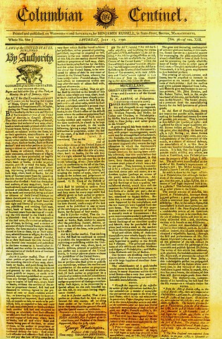 Columbian Centinel : Era of Good Feeling