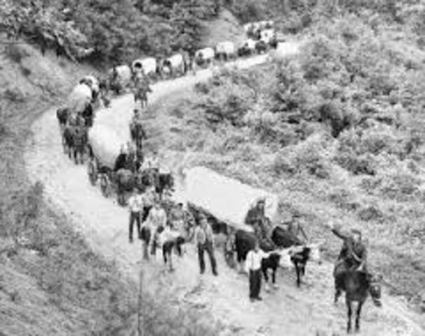 First Wagon Train