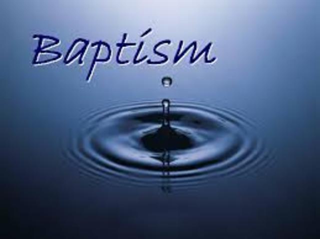 I was first baptised
