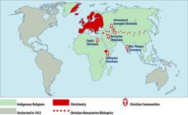Europe becomes Christian