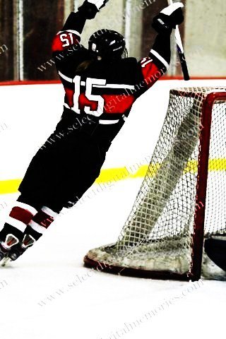 I started playing hockey