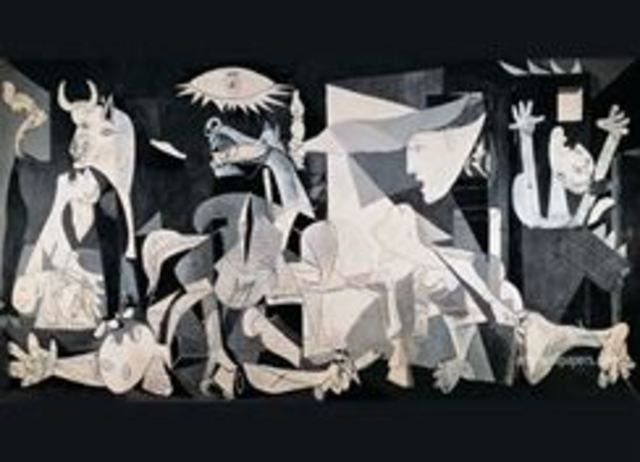 Pablo Picasso paints Guernica
