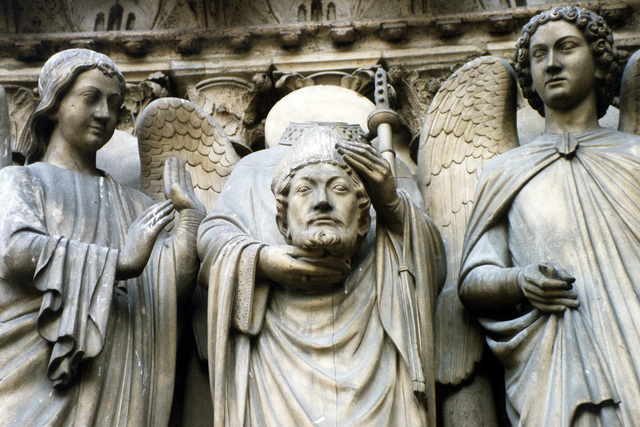 the church of Saint Denis was rebuilt by an unknown artist