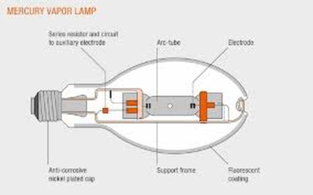 La lámpara de vapor de mercurio