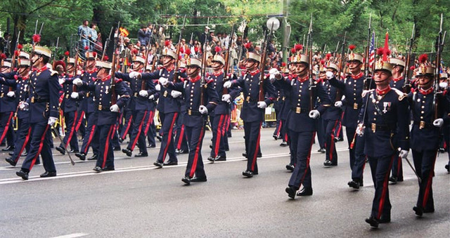 Entered the Royal Spanish Guards