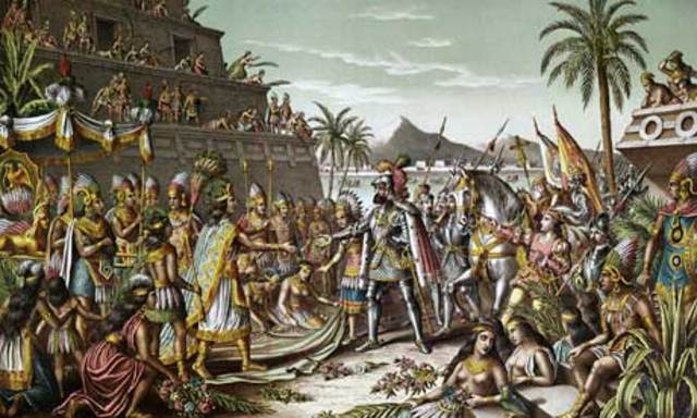 Cortez invades Mexico