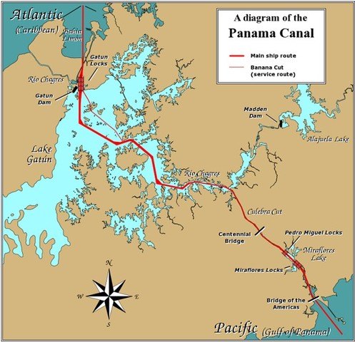 Balboa finds the route of the Panama Canal