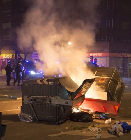 Se producen destrozos