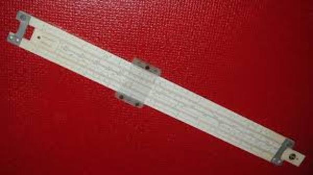 William Oughtred invents the slide ruler