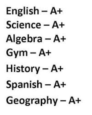 I want to have good grades