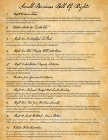1830 Bill of Rights