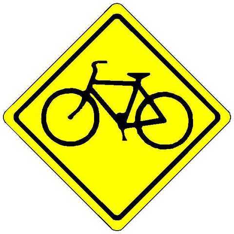 First bike sign used