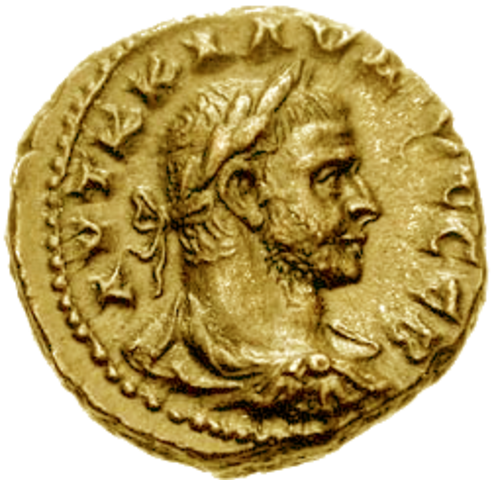 First Roman coins.