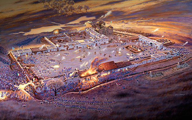 1836 The battle of the Alamo