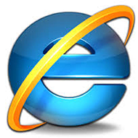 Aparece el navegador Internet Explorer