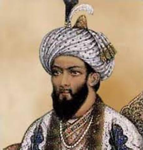 Humayun, driven west into Afghanistan