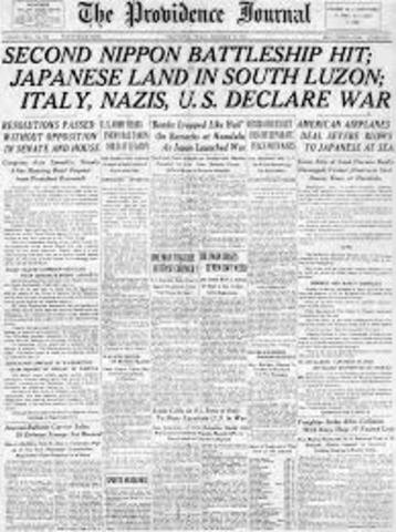 Italy declared war on Germany