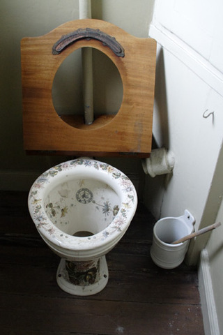 De første vand klosetter i Staden