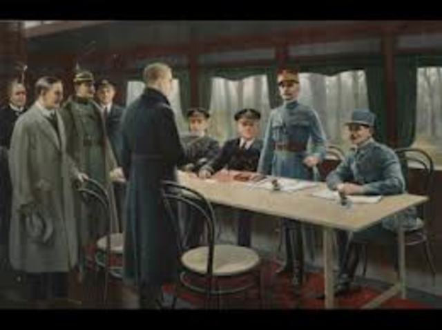 Austria signed an armistice