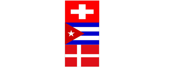 Switzerland, Cuba, Denmark