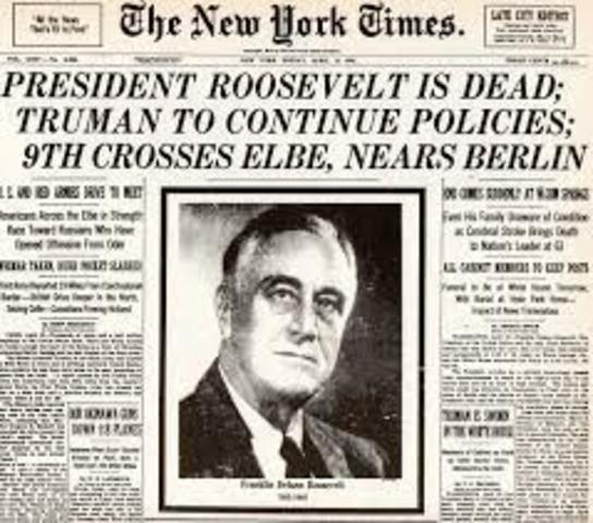FDR Dies