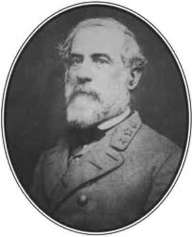 General Robert E Lee is named as General-in-chief of the confederate army