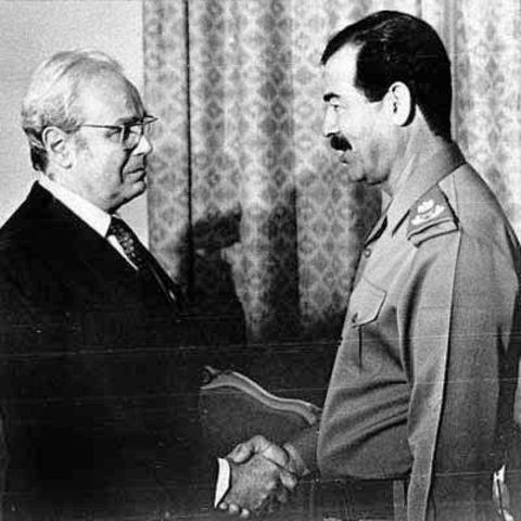 April Glasie, an American diplomat, met with Saddam Hussein