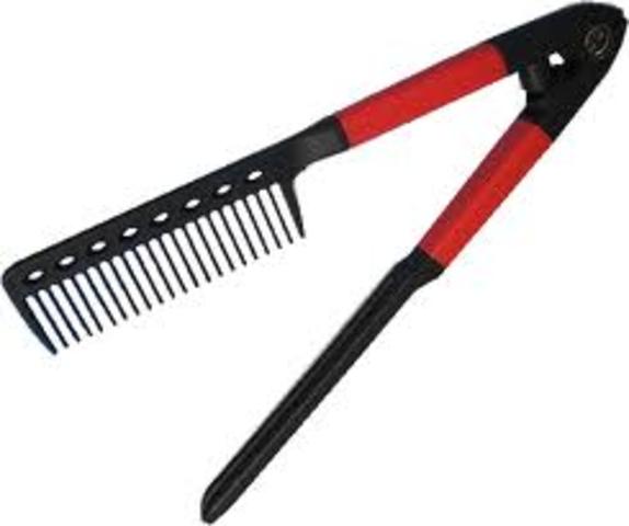 first registered hair iron patent