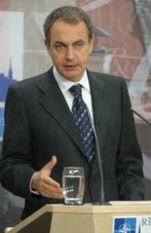 In April, Prime Minister Zapatero