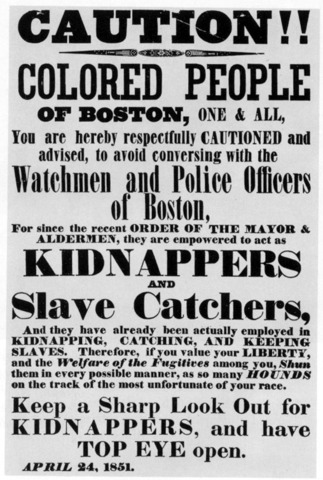 10. Start of the resistance to the Fugitive Slave act; Black Migraction Advocated