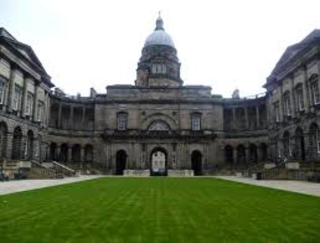 Ingreso na Universidade de Edimburgo