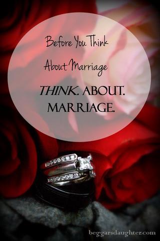 i will think about marrying