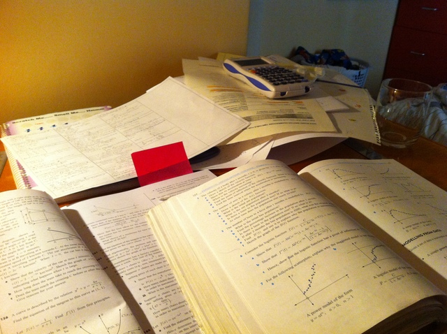 Keep working to get my schoolwork done