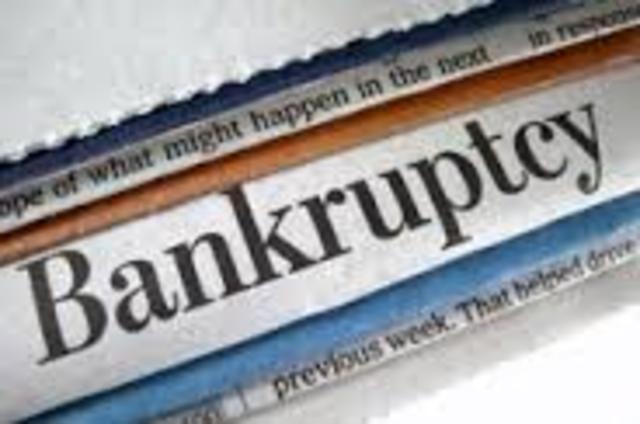 Bank goes bankrupt