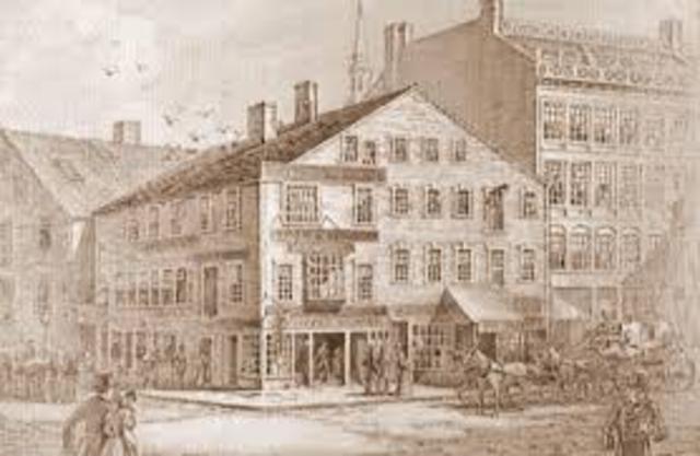 1st US mutual fire insurance company issues 1st policy (RI)