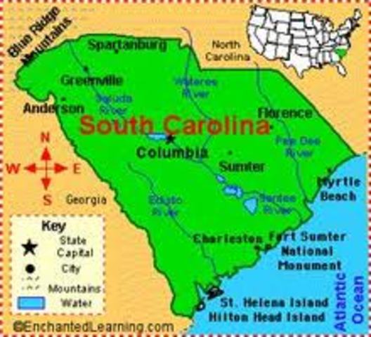 South Carolina secedes (Political)