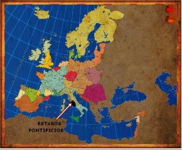talia logra la incorporacion de los estados Pontificios