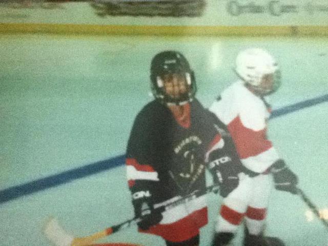 Started playing hockey