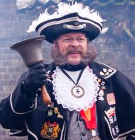 Town criers would tell people who, what and where someone was selling.
