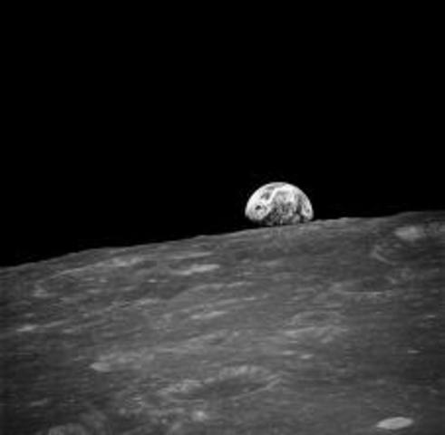 first photo in the moon