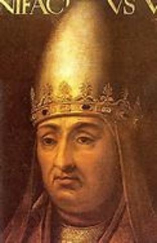 Boniface VIII elected pope