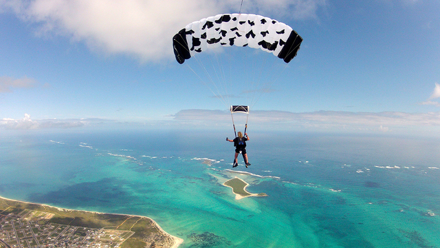 Sky diving