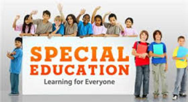 Education for All Handicapped Children's Act (I don't know the excat date for this event)