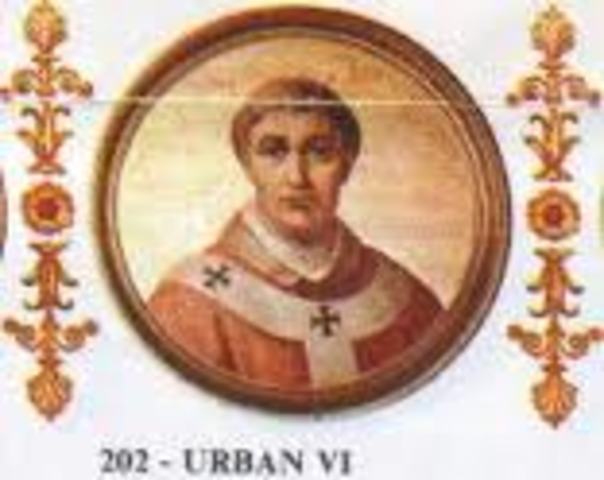 Pope Urban VI dies- Replaced by Boniface IV