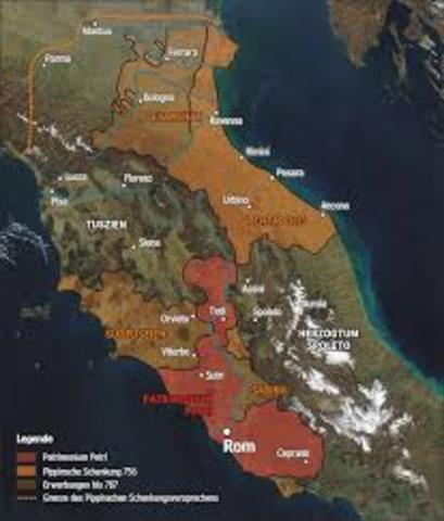 Italia logra la incorporación de los llamados Estados Pontificios.